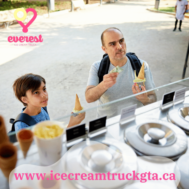 Charming Neighborhood Ice Cream Truck Serving Happiness