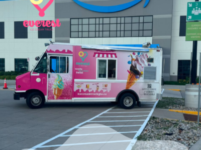 ice cream truck for beach party